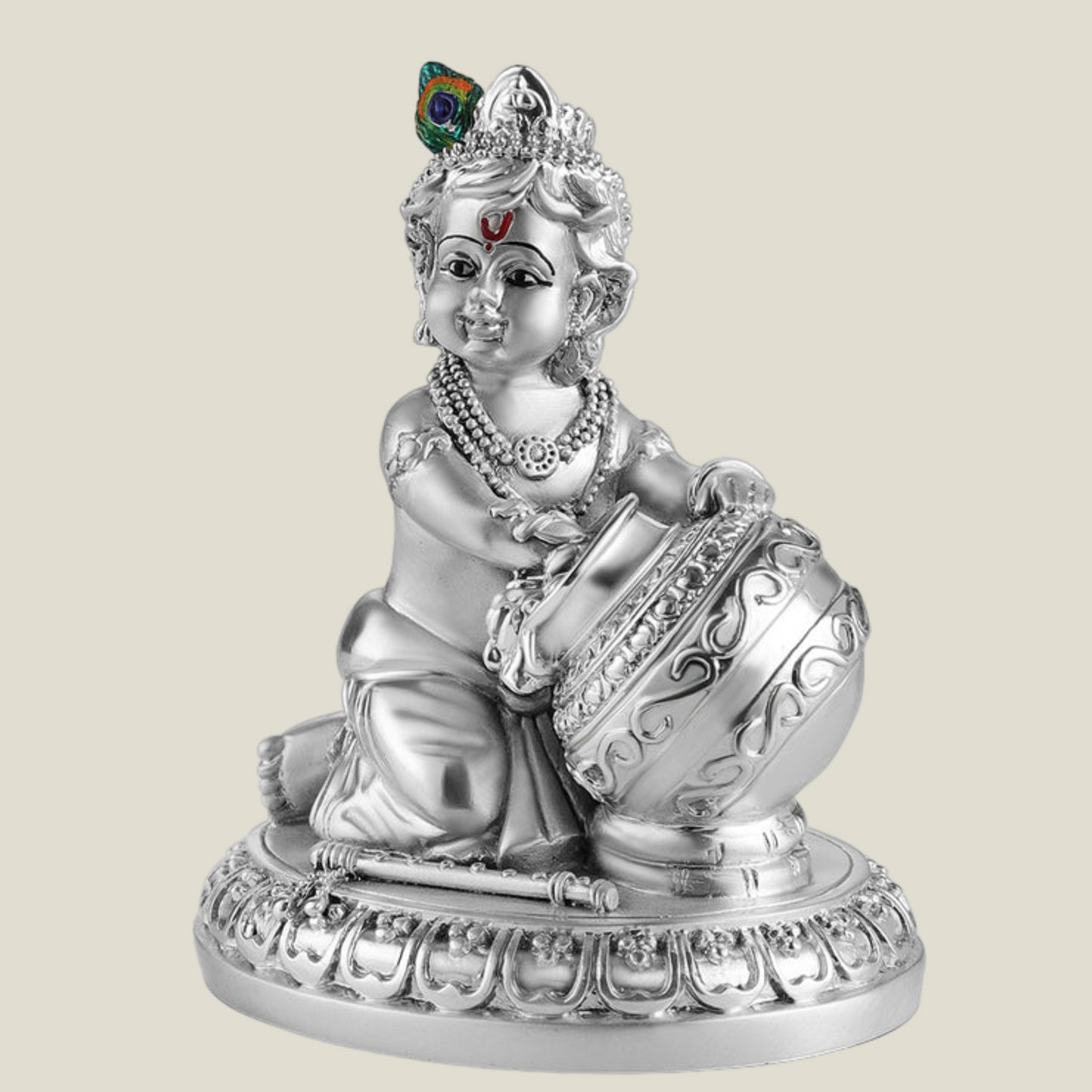 Bal Gopal with makhan- Silver