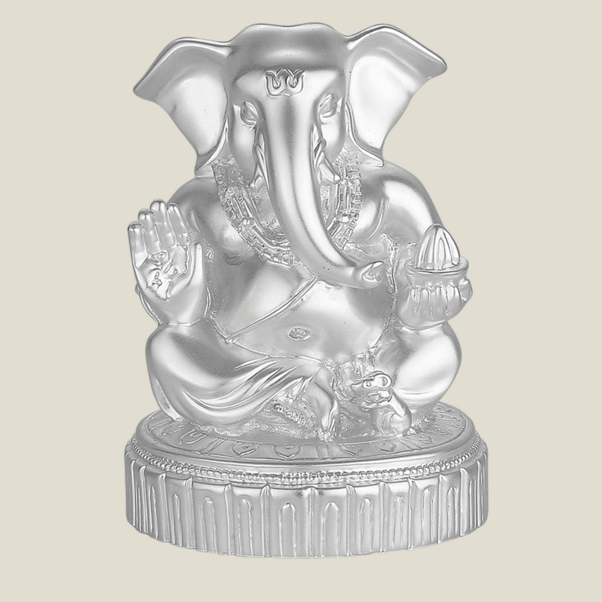 Small Ganesha Silver + Matt (h-10 cm)