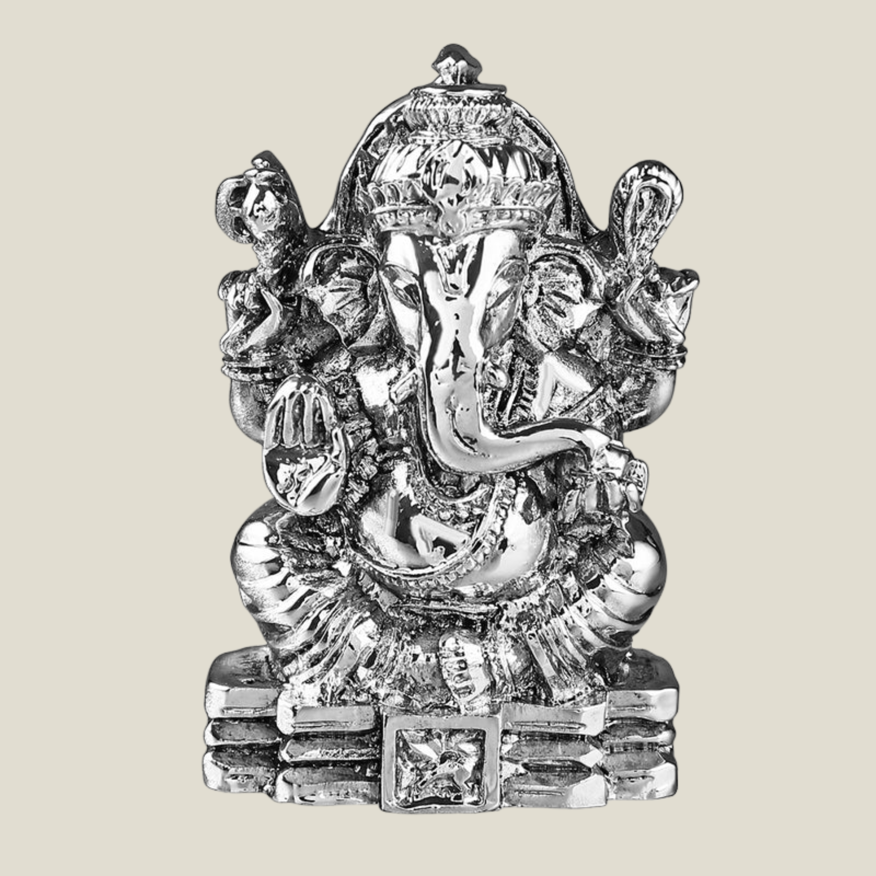 Ganesha (h-8 cm) D-2- Silver