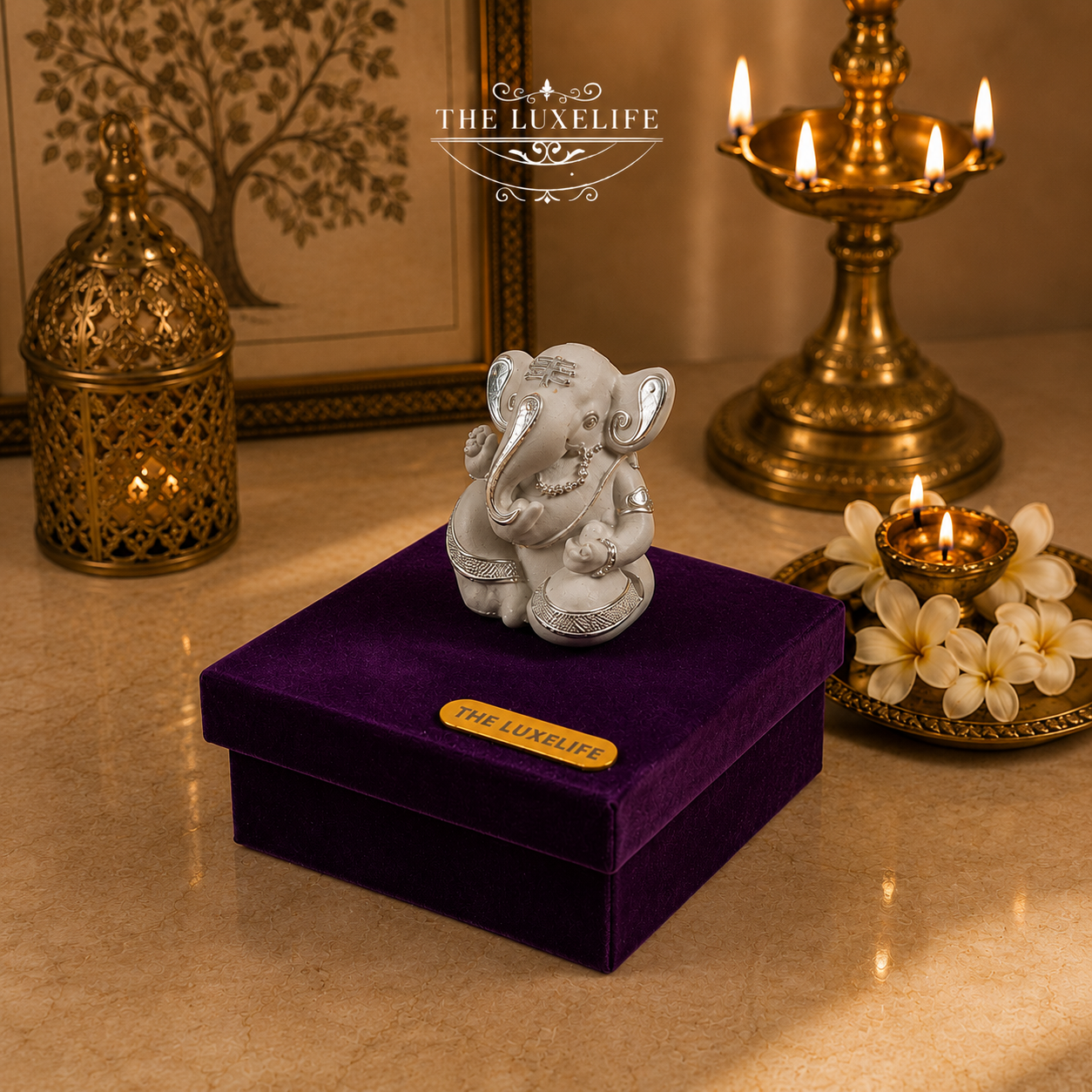 Divine Ganesha Idol Gift Box