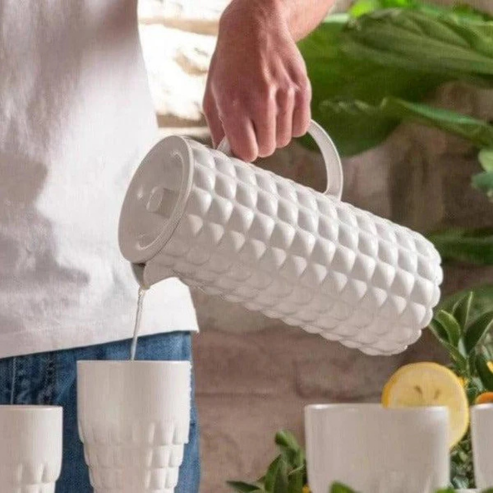 Tiffany Water Pitcher 1750ml - Milk White