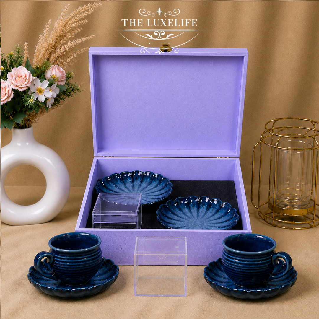 Azure Serenity Tea Set