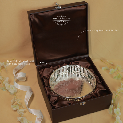 The LuxeLife Silver-Plated Platter