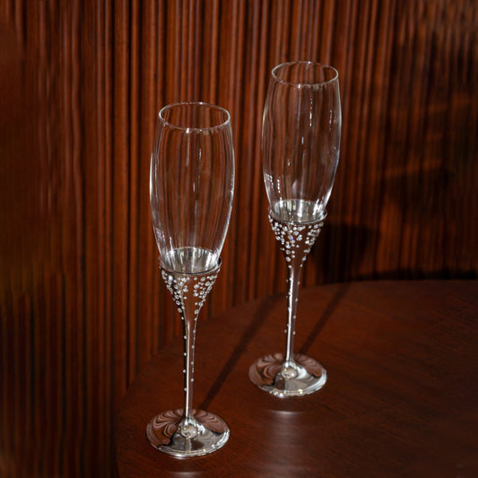 Luxury champagne Glasses (set of 2)