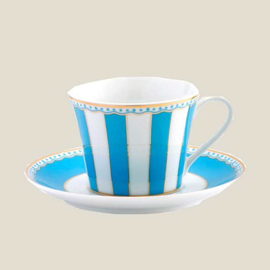 Carnival Light Blue Cup Saucer