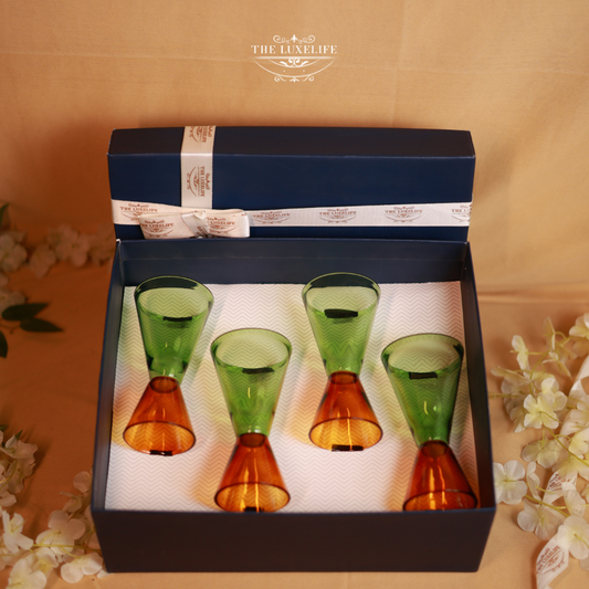 Elegant Dual-Tone Glassware Gift Set