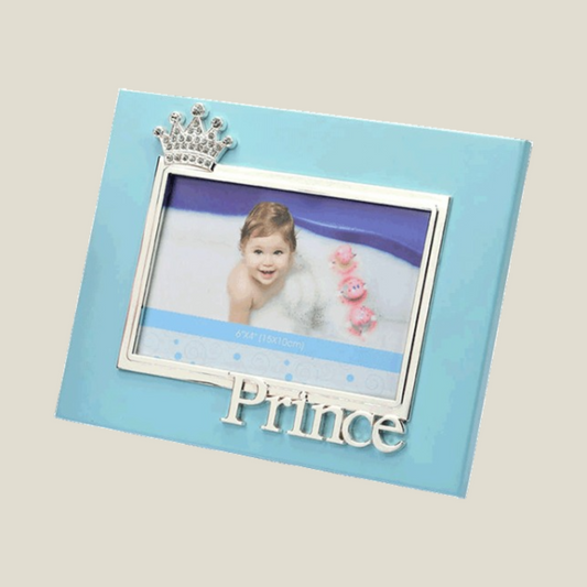 Prince Crown Crystal Studded Kids Photo Frame