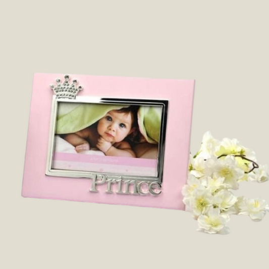 Princess Crown Crystal Studded Baby Photo Frame