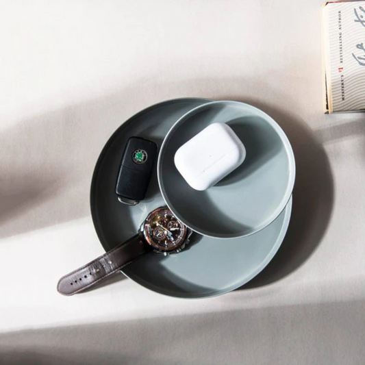 Ivy 2-Tier Tray - Matte Grey