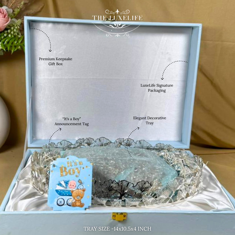 Elegant Baby Boy Celebration Hamper