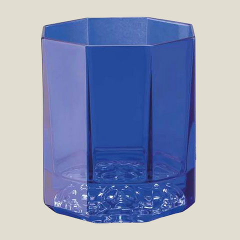 2-Piece Blue Medusa Lumiere Whisky Glass Set