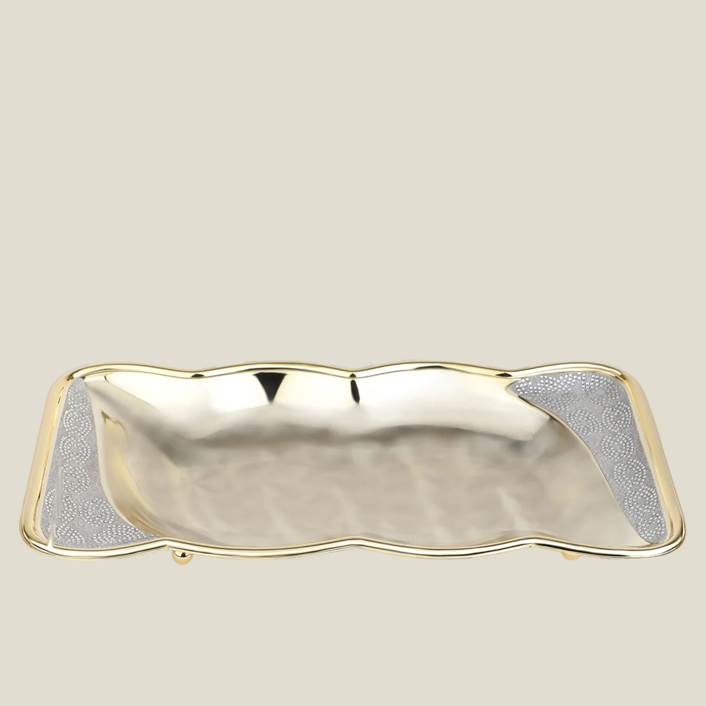 Golden plain tray