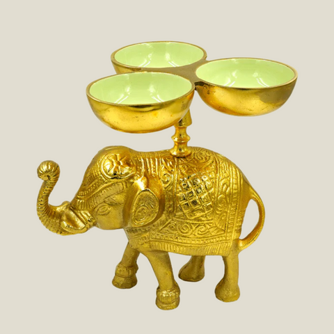 Elephant With Three Nut Bowl