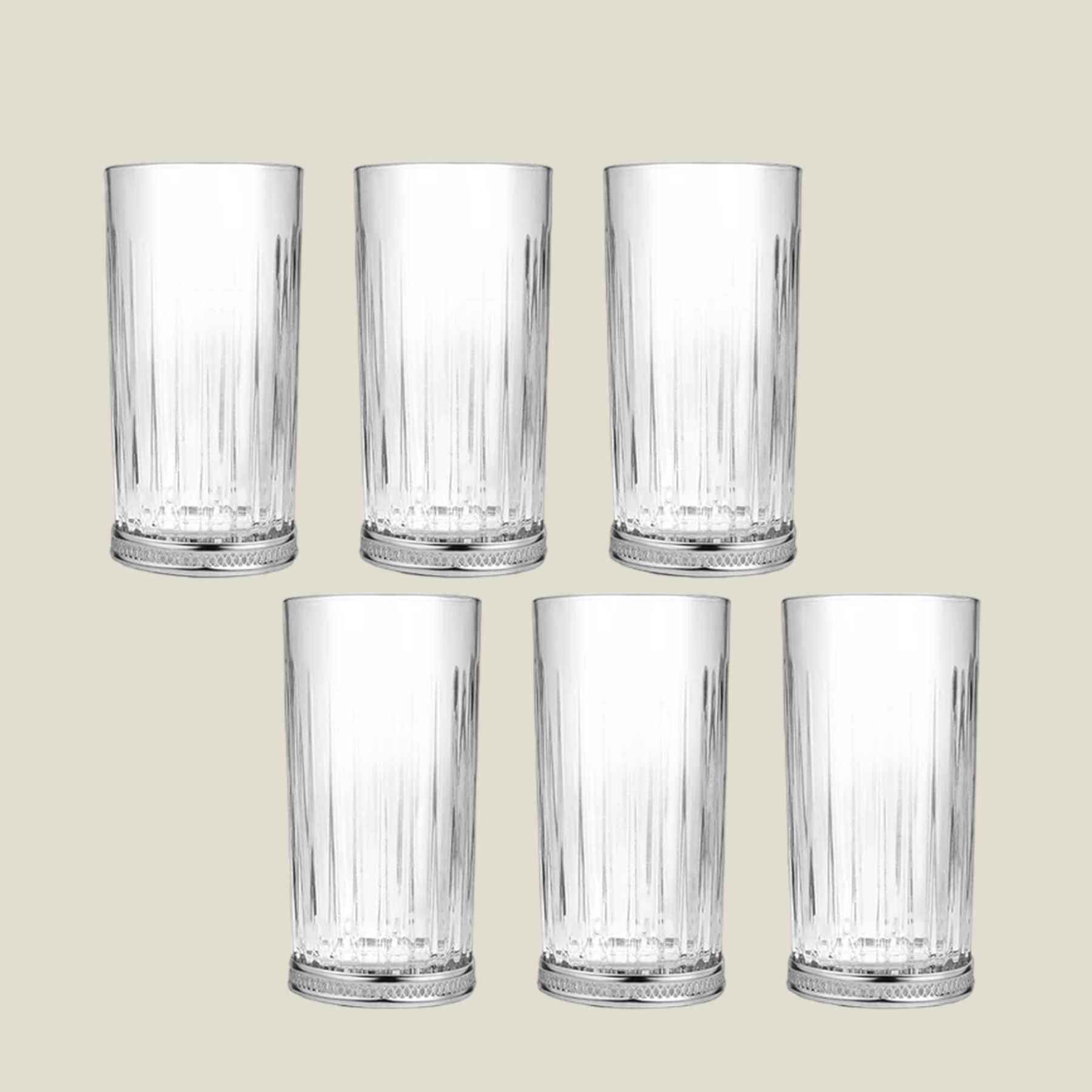 6Pcs Water Glasses